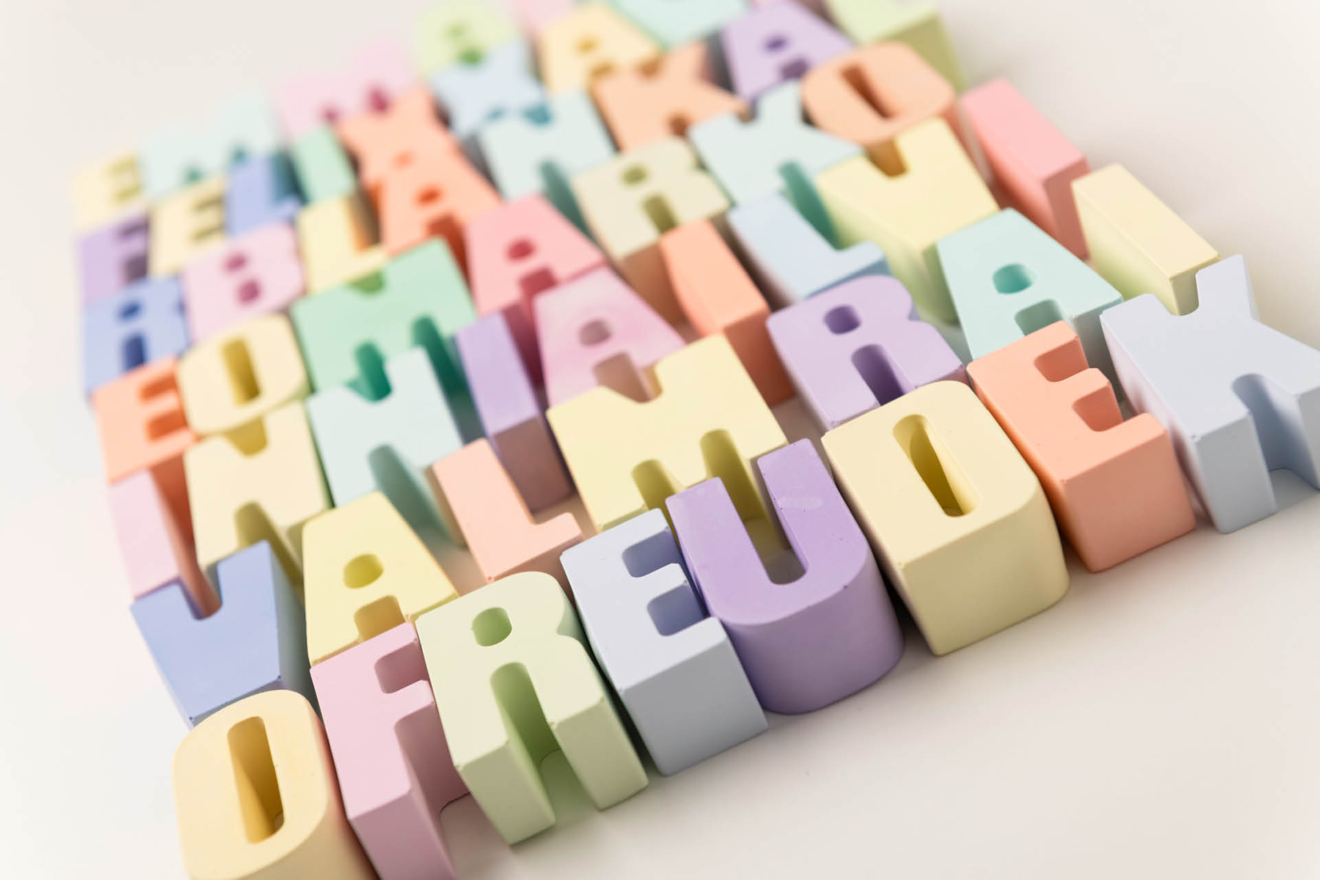 handgefertigte Buchstaben in Europa hergestellt