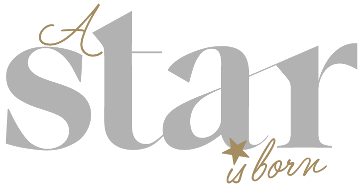 Logo A Star Is Born – handgefertigte Buchstaben